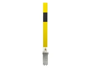 Secure Your Parking Space with H/D Yellow 100P-K Removable Parking & Security Post